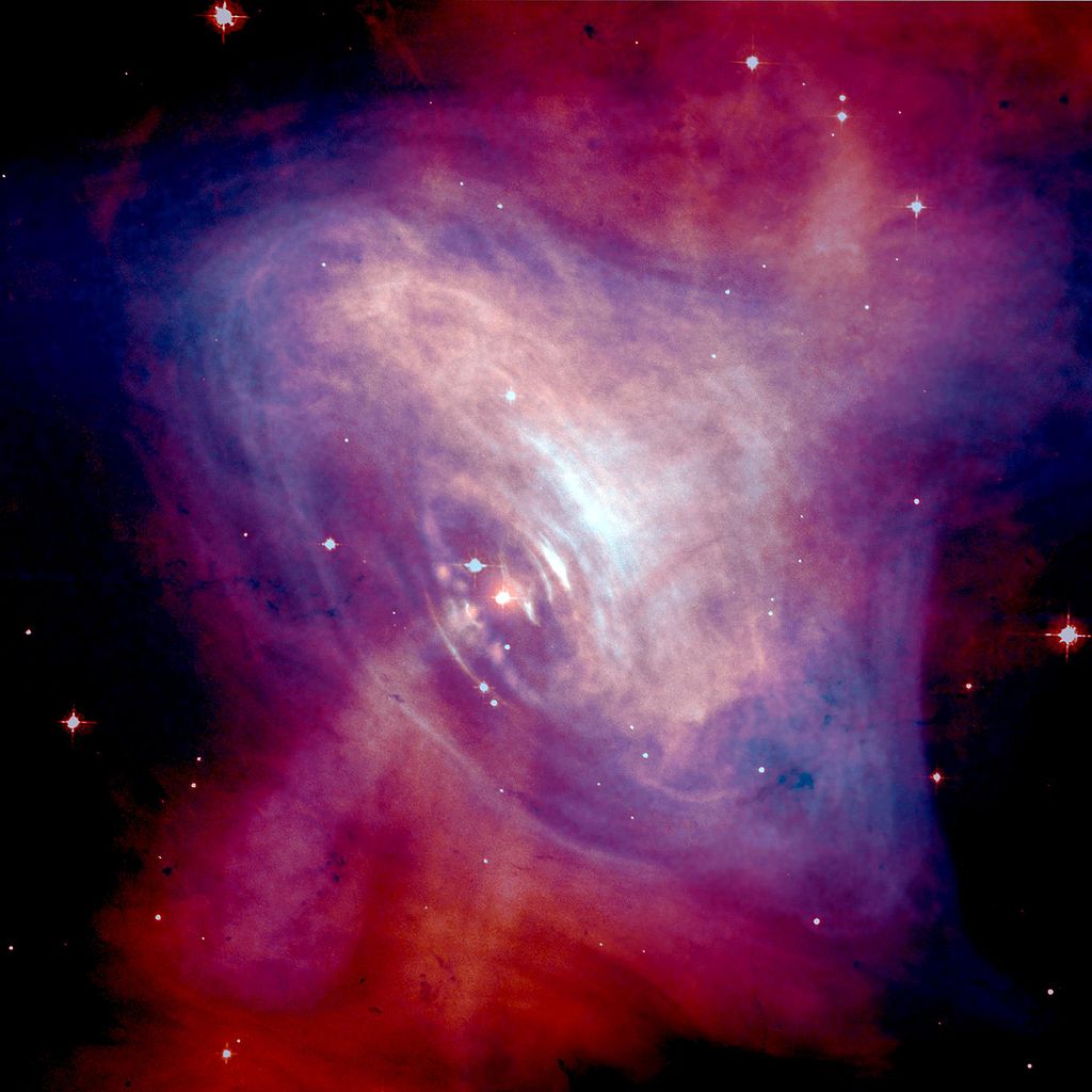 Ohne Licht wüssten wir nix über das Universum! (Bild: Optical: NASA/HST/ASU/J. Hester et al. X-Ray: NASA/CXC/ASU/J. Hester et al.)