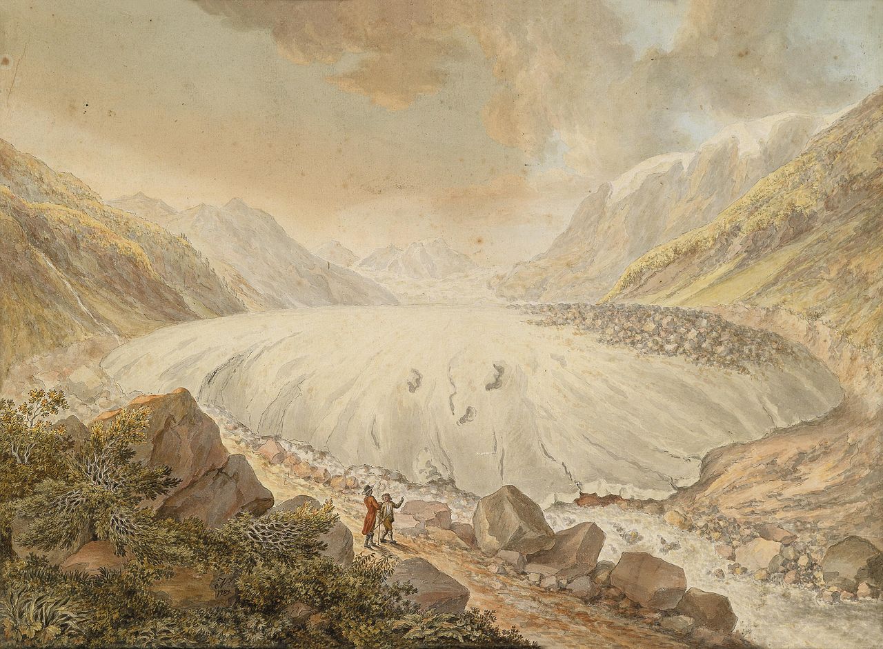 Die Pasterze im Jahr 1799 (Bild: Public Domain)