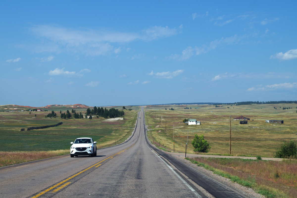 Die Weite der Prärie von Wyoming, © Autor